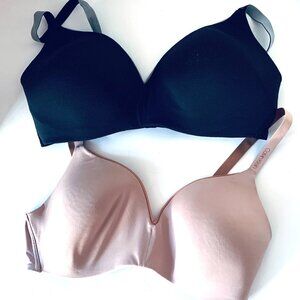 BRAS 2 Two  Black Sz Medium Calvin Klein
